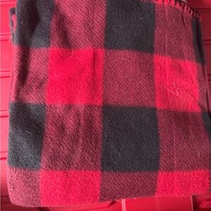 Red and Black Plaid Blanket